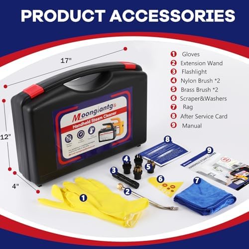 Moongiantgo 1700W Handheld Steam Cleaner Powerful Steamer for Cleaning - Image 5