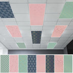 8pcs Classroom Fluorescent Magnetic Light Covers,2x4 FT Geometric by Hallswl