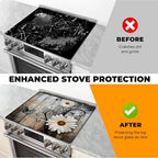 Stove Top Cover for Glass Electric Stove (Daisy, 30" x 21") - Image 5
