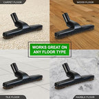 Selgo Universal 1 ¼ Inch (32mm) Black Vacuum Cleaner Floor Brush 10" Wide - Image 5