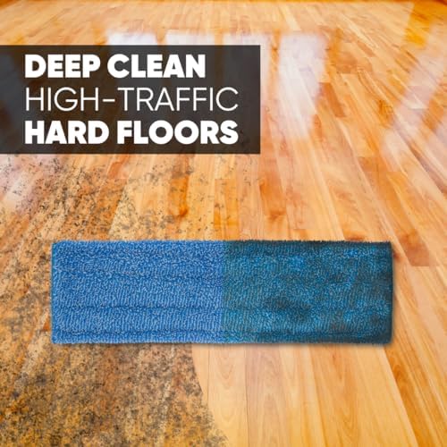 Microfiber Wholesale 18" Absorbent Microfiber Wet Mop Pad - Reusable, Machine Washable, Refills (2 Pack) - Image 4