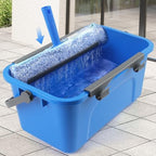 PIMEKOY Window Cleaning Kit with Bucket, Squeegee and Scrubber for Outdoor - Image 6