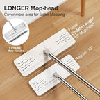 JOYMOOP Mop and Bucket Set for Commercial, 5 Microfiber Pads, White, Max - Image 5