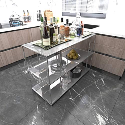 BAYYA Stainless Steel Contact Paper for Fridge Silver Metallic Wallpaper - Image 5