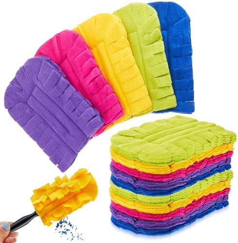 15 Pcs Reusable Duster Refills Washable Pads, Dark Color by Zubebe