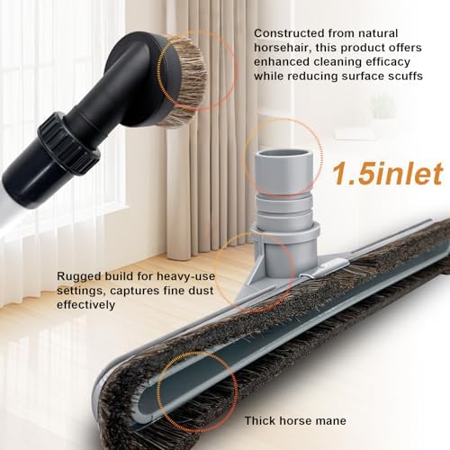 2 Piece Aluminum Vacuum S‑Wand + Floor Brush, Fits ProTeam Backpack Vacuum - Image 6
