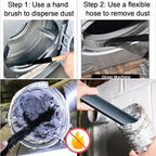 Dryer Vent Vacuum Cleaner Attachment Kit for Dyson V7 V8 V10 V11 V15 - Flexible Long Crevice Tool Vacuum Attachments for Car Detailing, Corners & Dryer Lint Vent Trap Cleaning Brush - Image 3