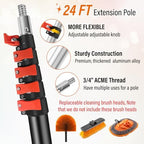 30FT High Window Cleaning Kit with Pole,Professional Window Clean Pole Kit - Image 3