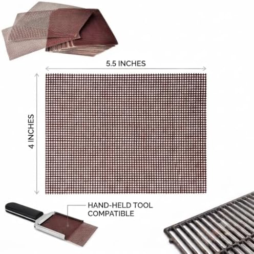 [40 Pack] Grill Cleaning Screens-Griddle Scraping Cleaner Mesh, Removal of Tough Stain on BBQ Grills, Cooktops and Stove Tops for Restaurant, Bars and Home Use (40) - Image 2