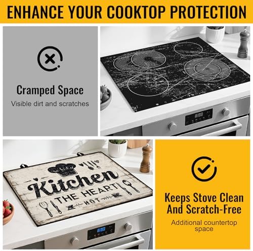 NYZE Stove Top Covers for Electric Stove for Kitchen (Kitchen The Heart) - Image 5