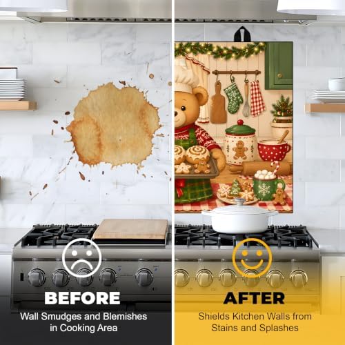 NYZE Christmas Electric Stove Top Cover Decorative Cooking Bear Stove Cover - Image 2