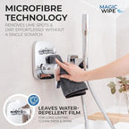 MagicWipe® Microfibre Cloth - 2 Pack 30 x 40 cm Dual Sided Cleaning Cloth - 600 GSM All Purpose Streak Free Diamond Wave Polishing Cloth for Kitchen Worktops, Glass, Mirrors, Bathrooms, Car - Image 4