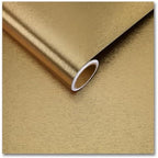 CRE8TIVE Brass Gold Stainless Steel Contact Paper for Appliances Brushed Metallic Gold Peel and Stick Wallpaper 12"x80" Waterproof Heat Resistant Vinyl Film for Kitchen Dishwasher Fridge Oven Covers by CRE8TIVE
