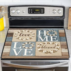 NYZE Stove Top Cover for Electric/Glass Stove, Flat Top Cooktop Protector, Electric Cooktop Cover, Extra Counter Space for Kitchen (HOME LOVE) by GIVEYOUTHEBEST