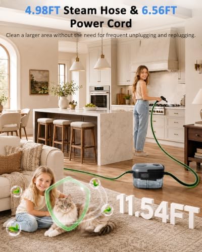 Steam Cleaner, Portable Handheld High-Pressure, 15s Fast Heating - Image 5