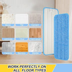 10 Pack 16.5 inch Reusable Mop Pads Microfiber Spray Mop Replacement Heads for Wet/Dry Mops Compatible with Bona Floor Care System - Image 4