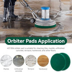 12 Inch Cleaning Orbiter Pads 437.056 for Oreck 550MC Orbiter Floor Machine - Image 6