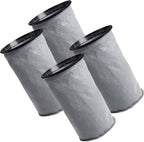 4 Replacement Reusable Cloth 10QT Vacuum Bags – Compatible with ProTeam Part # 100565 - Fits ProTeam Coachvac, Super CoachVac, MegaVac & Mega Raven 10QT – (4 Pack) by Think Crucial by ThinkCrucial