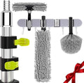 【Upgrade Anti Rotation 】 20FT High Reach Duster Kit,Lightweight Aluminum Alloy Extension Rod,5-Piece Set,210° Steering Head Clean Various Angle,for Cleaning Ceiling,High Wall by Convenientforyourlife