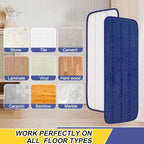 16.5 inch Reusable Mop Pads Microfiber Spray Mop Replacement Heads for Wet/Dry Mops Compatible with Bona Floor Care System (5 Pack) - Image 4