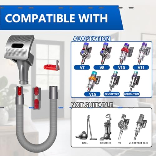 Pet Grooming Kit Compatible with Dyson V7 V8 V10 V11 V15 Vacuum Cleaner - Image 2
