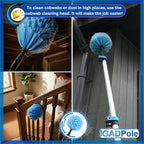 IGADPole 24 FT Washing Kit: Water-fed Brush with Soap Dispenser, Cobweb Dusters, with 6-Stage Telescoping Pole 5-24ft Pole/Window and Dusting Cleaning Kit - Image 5