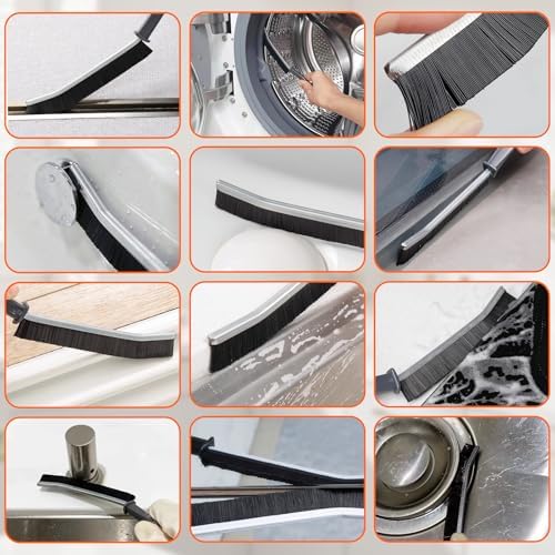 19 Pcs Small Crevice Cleaning Brush Set, Groove Gap Cleaning Tool for Cleaning Kitchen, Bathroom, Corner, Sink, Door, Blinds, Faucets, Window Track,Cup - Image 3