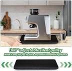 Appliance Slider, Sliding Tray for Coffee Maker, Coffee Pot Slider for Countertop, 360° Rolling Tray Appliance Slider for Kitchen Appliances- Black (10” X 12”) - Image 3