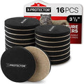 Felt Furniture Sliders Hardwood Floors X-PROTECTOR – 16 PCS 3 1/2" by X-Protector