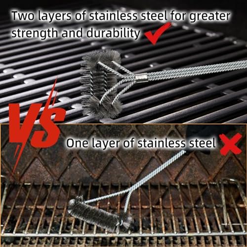 3 Pieces Fryer Cleaning Tools, Stainless Steel Deep Fryer Cleaning Brush - Image 5