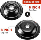 AMI PARTS 5304430149 5304430150 Porcelain Burner Drip Pan Cooktop Set - Image 5