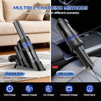Handheld Vacuum Cordless Rechargeable 2-Speed Modes| 3-in-1 Portable Cordless Vacuum Cleaner with Charging Dock, for Car Home Office and Pet Hair（Blue） - Image 5