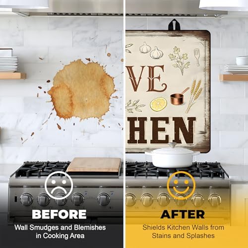 NYZE Stove Top Covers for Electric Stove for Kitchen (Rustic Farmhouse Kitchen) - Image 6