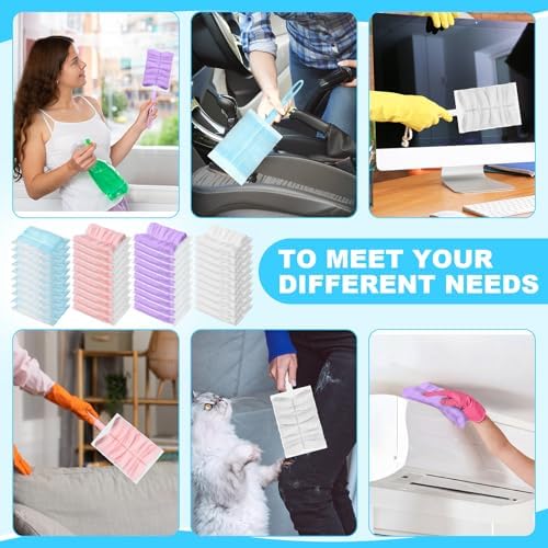 Mimorou 300 Pcs Disposable Duster Refills, Microfiber 180° Unscented - Image 6