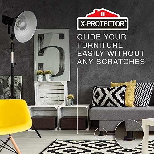 Felt Furniture Sliders Hardwood Floors X-PROTECTOR – 8 PCS 4 3/4 inch - Image 6