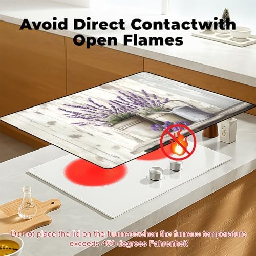 Heat-resistant Stove Top Cover - 28.5" X 20.5" Cooktop Protector Covers, Scratch-resistant Washable Pad Kitchen Countertop Mat (Purple, 28.5" x 20.5") - Image 3