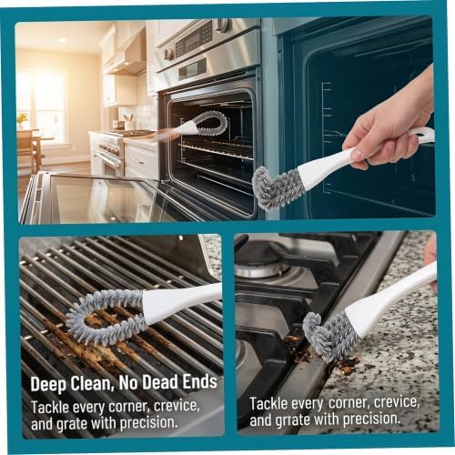 4pcs U Shaped Stovetop Cleaning Brush with Hooked Head - Image 7