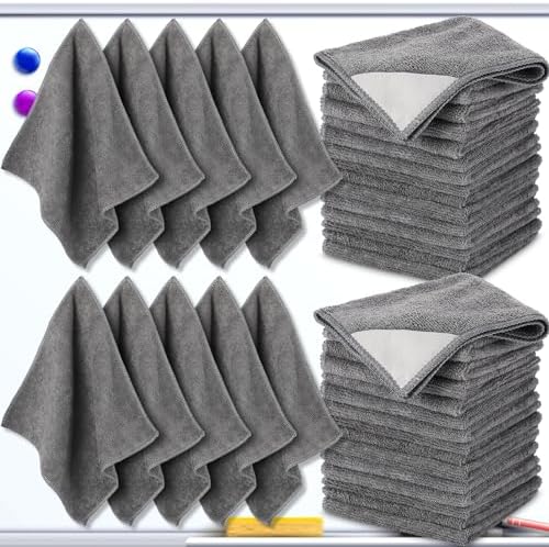 Tudomro 30 Pcs Magnetic Microfiber Cleaning Cloth, Gray by Tudomro