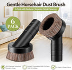 6 Pack 1.5" Vacuum Brush Compatible with ProTeam Backpack Vacuum # 100110 - Image 3