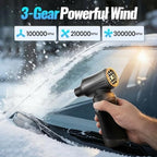 Compressed Air Duster – Super Powerful 300,000 RPM Cordless Air Duster, Rechargeable Brushless Motor, 3-Speed Adjustable, Portable Air Blower for Keyboards, PCs, Laptops, Cars, Home & Office - Image 4