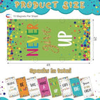 8pcs Fluorescent Light Covers for Classroom,2x4 FT Colorful Confetti - Image 2