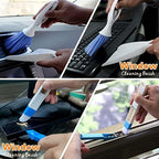 10 Pcs Venetian Window Blind Cleaner Duster Tool Set, Mini Blind Cleaner Duster Brush, Hand Held Air Conditioner Shutters Duster, Dirt Cleaner for Blind, Fan, Air Conditioner, Window Groove Gap (Blue) - Image 7