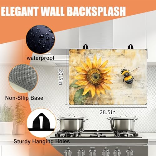28"x20" Anti-Slip Electric Stove Top Cover - Image 4