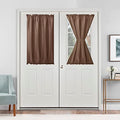 Hiasan French Door Curtains Privacy, Tan, 24W x 40L, 1 Panel by Hiasan