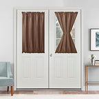 Hiasan French Door Curtains Privacy, Tan, 24W x 40L, 1 Panel by Hiasan
