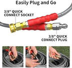 1/4’’ Pressure Washer Hose 50FT, Steel Wire Biaided Hose 4200PSI - Image 5