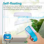 Magnetic Aquarium Fish Tank Glass Algae scrapers Glass Cleaner Scrubber Clean Brush [Floating,Scratch-Free,Non-Slip,magnetizing] S - Image 6