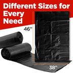 ToughBag 44 Gallon Heavy Duty Contractor Trash Bags, 100 Ct, Black, 1.2 Mil - Image 2