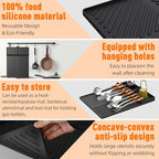 Silicone Grill Mat Compatible with Blackstone, Black - Image 5