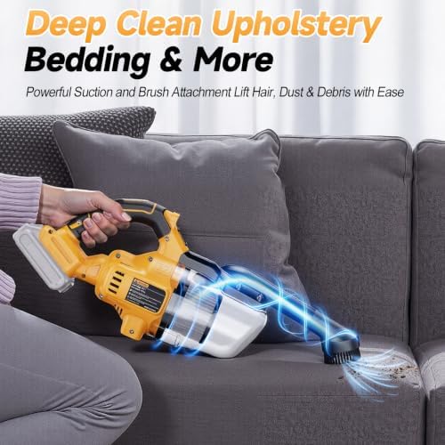 Cordless Handheld Vacuum Cleaner Compatible with DeWalt 20V Battery - Image 2